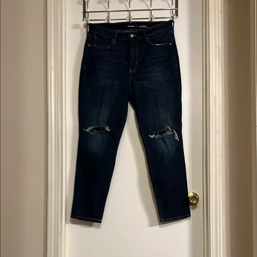 Old Navy Black Cropped Ankle Jeans